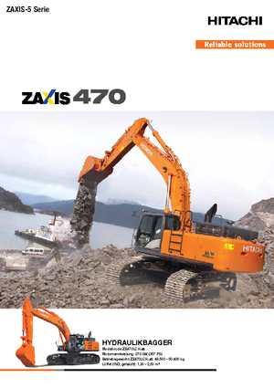 Lánctalpas kotrók Hitachi ZX 470 LCH-5