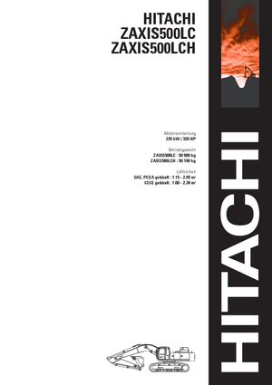 Lánctalpas kotrók Hitachi ZX 500 LC