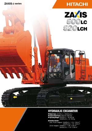 Lánctalpas kotrók Hitachi ZX 500 LC