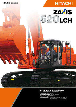 Lánctalpas kotrók Hitachi ZX 520 LCH-3