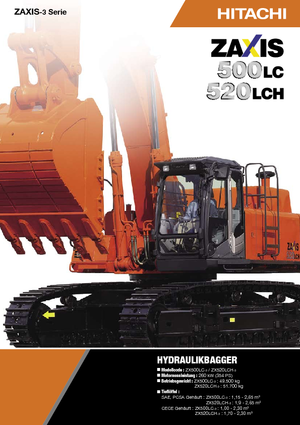 Lánctalpas kotrók Hitachi ZX 520 LCH-3