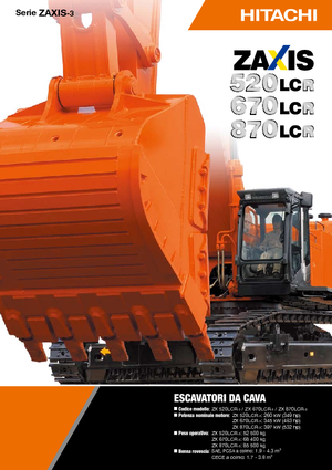 Lánctalpas kotrók Hitachi ZX 870 LCR-3