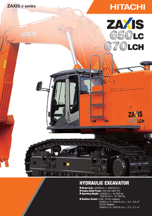 Lánctalpas kotrók Hitachi ZX 670 LCH-3