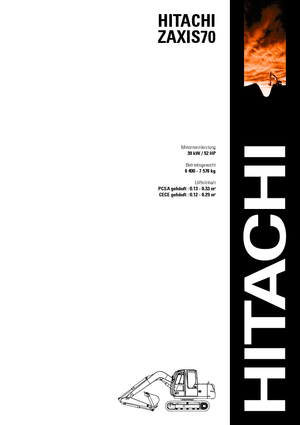 Lánctalpas kotrók Hitachi ZX 70