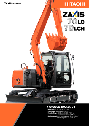Lánctalpas kotrók Hitachi ZX 70 LC-3