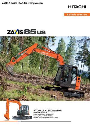 Lánctalpas kotrók Hitachi ZX85US-5A