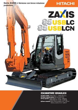 Lánctalpas kotrók Hitachi ZX 85 US BLC-3