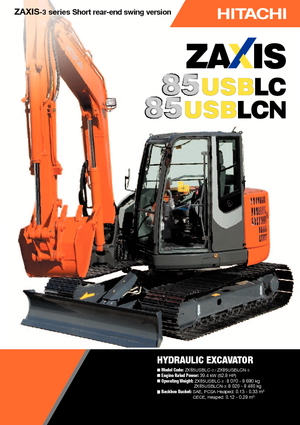 Lánctalpas kotrók Hitachi ZX 85 US BLC-3