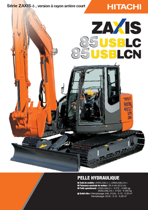 Lánctalpas kotrók Hitachi ZX 85 US BLC-3
