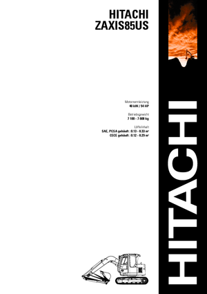 Lánctalpas kotrók Hitachi ZX 85 US