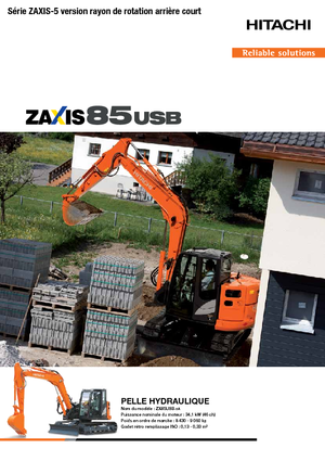 Lánctalpas kotrók Hitachi ZX85USB-5A
