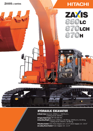 Lánctalpas kotrók Hitachi ZX 870 LCH-3