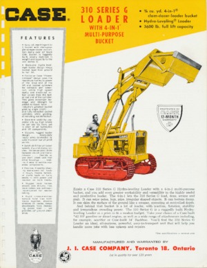 Lánctalpas rakodók Case 310G 