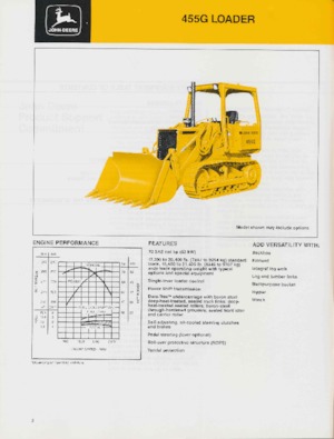 Lánctalpas rakodók John Deere Construction 455 G