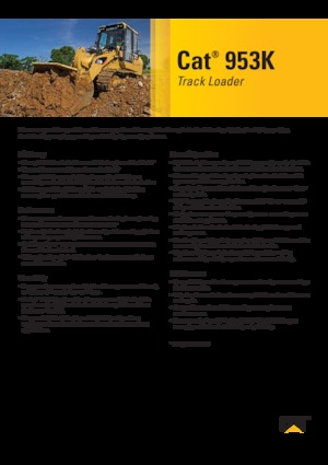 Lánctalpas rakodók Caterpillar 953K