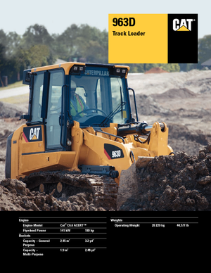 Lánctalpas rakodók Caterpillar 963D