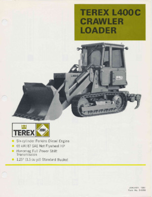 Lánctalpas rakodók Terex L400C