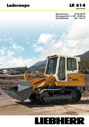 Lánctalpas rakodók Liebherr LR 614