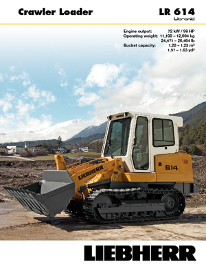 Lánctalpas rakodók Liebherr LR 614