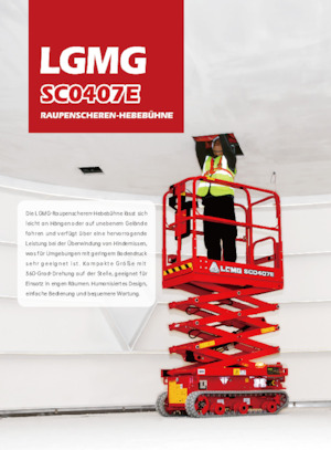 Lánctalpas ollós személyemelők LGMG  SC1532E