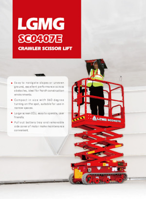 Lánctalpas ollós személyemelők LGMG  SC1532E