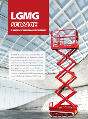 Lánctalpas ollós személyemelők LGMG  SC0610E