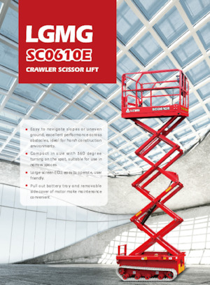 Lánctalpas ollós személyemelők LGMG  SC0610E