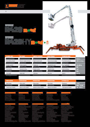 Lánctalpas teleszkópgémes munkaállványok Easy Lift R420