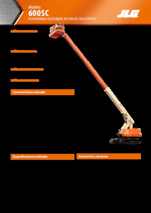 Lánctalpas teleszkópgémes munkaállványok JLG 600SC