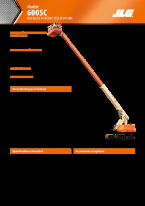 Lánctalpas teleszkópgémes munkaállványok JLG 600SC