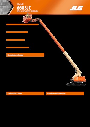 Lánctalpas teleszkópgémes munkaállványok JLG 660SJC
