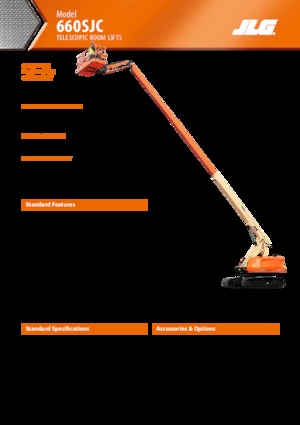 Lánctalpas teleszkópgémes munkaállványok JLG 660SJC