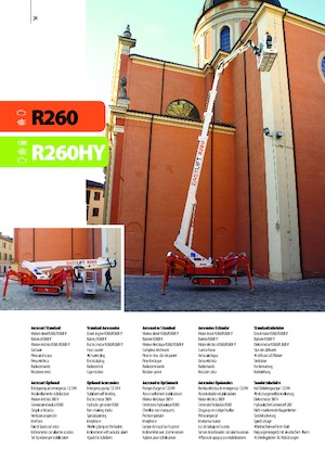Lánctalpas teleszkópgémes munkaállványok Easy Lift R260