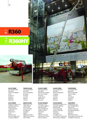 Lánctalpas teleszkópgémes munkaállványok Easy Lift R360