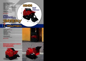 Lánctalpas dömperek Hinowa HS 400 Battery