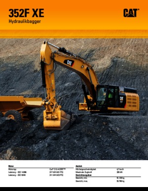 Lánctalpas kotrók Caterpillar 352F L XE