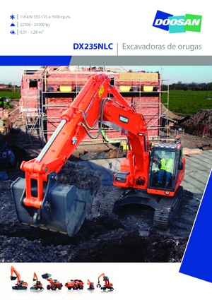 Lánctalpas kotrók Doosan DX235NLC