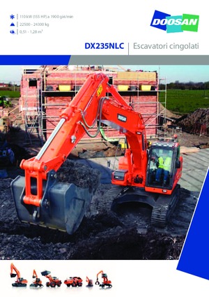 Lánctalpas kotrók Doosan DX235NLC