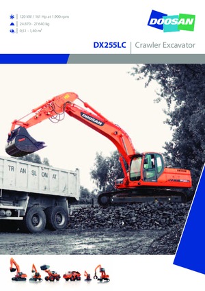 Lánctalpas kotrók Doosan DX 255 LC