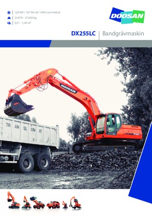 Lánctalpas kotrók Doosan DX 255 LC