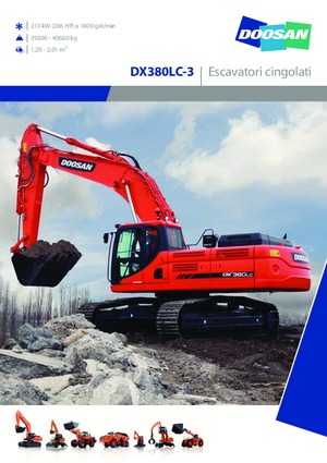 Lánctalpas kotrók Doosan DX380LC-3