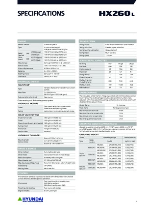 Lánctalpas kotrók Hyundai HX260L