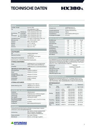 Lánctalpas kotrók Hyundai HX380L