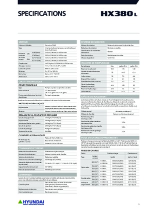 Lánctalpas kotrók Hyundai HX380L