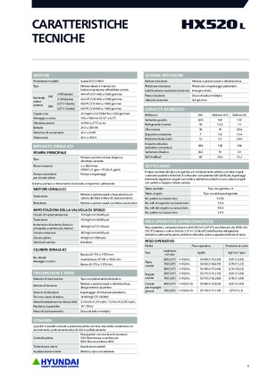 Lánctalpas kotrók Hyundai HX520L