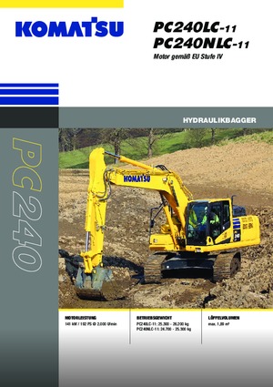 Lánctalpas kotrók Komatsu PC240NLC-11E0