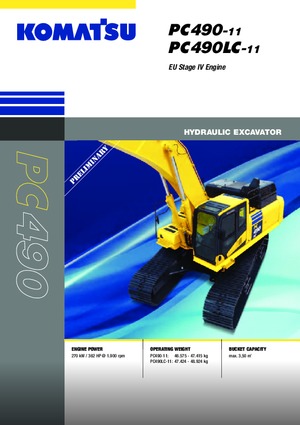 Lánctalpas kotrók Komatsu PC490LC-11E0