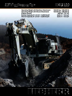 Lánctalpas kotrók Liebherr R 9150