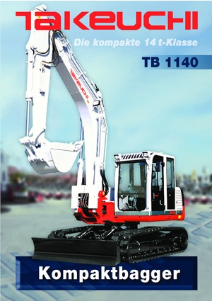 Lánctalpas kotrók Takeuchi TB 1140