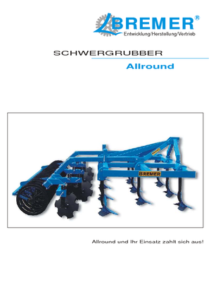 Kultivátorok Bremer Allround 3